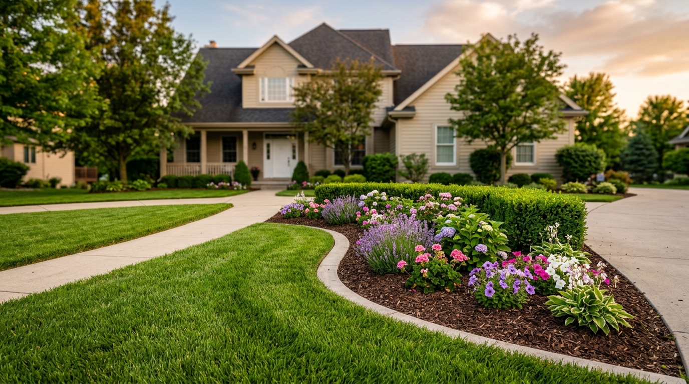 Landscaping example website hero