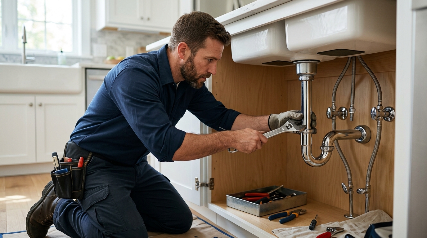 Plumbing example website hero